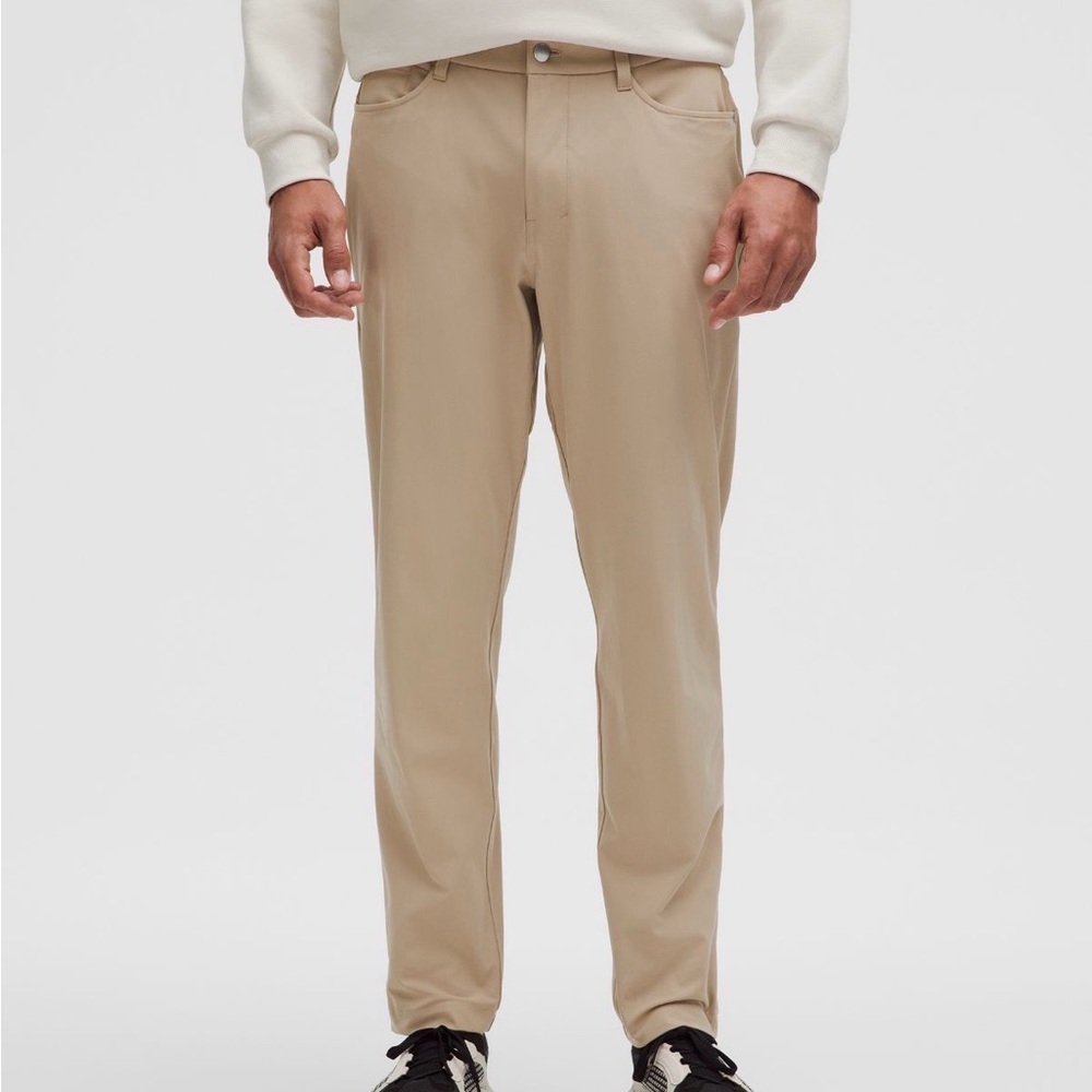 Lululemon ABC Pants Utilitech Khaki Straight Leg 34x34